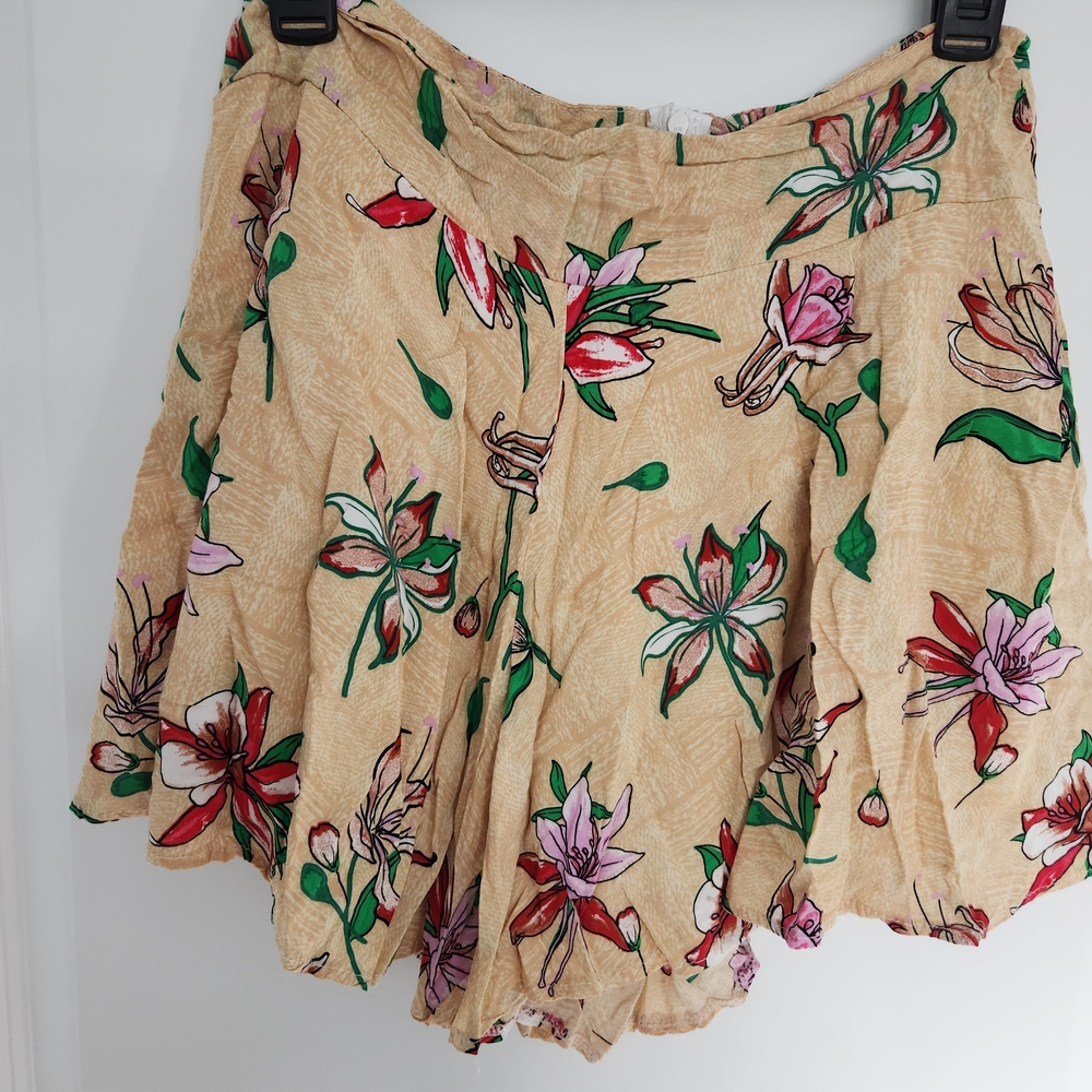 Floral Beige Skirt